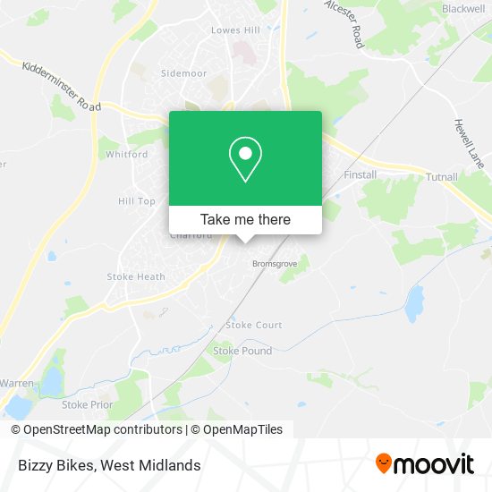 Bizzy Bikes map