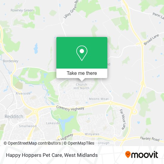 Happy Hoppers Pet Care map