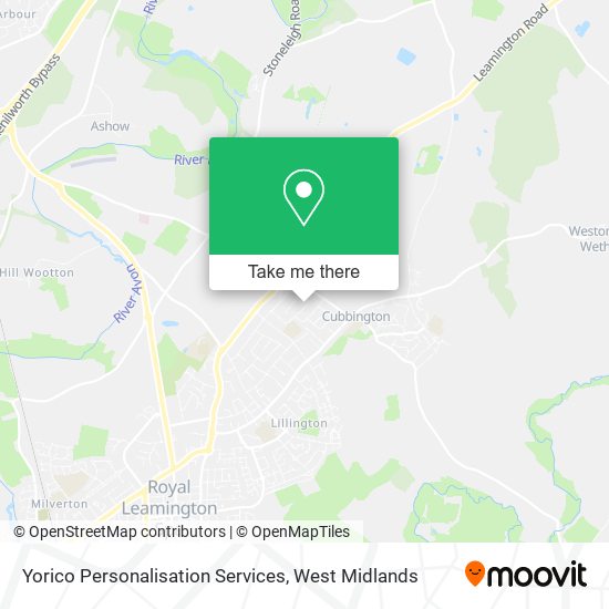 Yorico Personalisation Services map