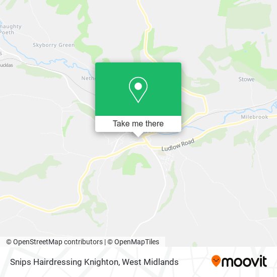 Snips Hairdressing Knighton map