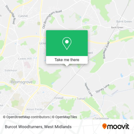 Burcot Woodturners map