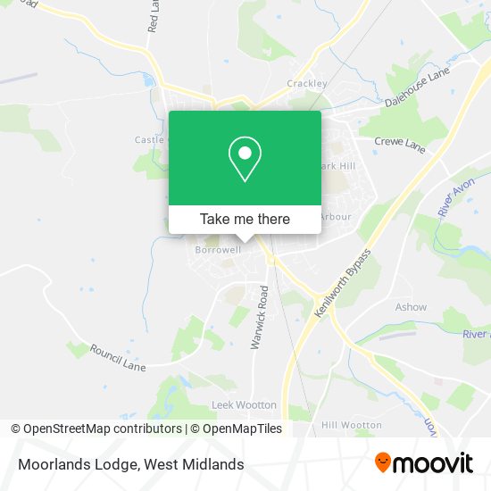 Moorlands Lodge map