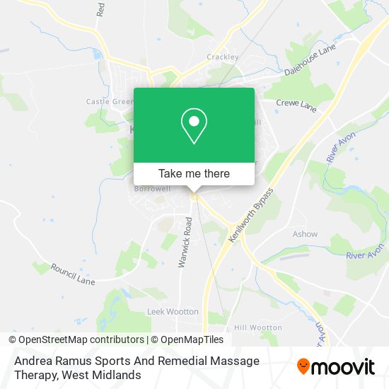 Andrea Ramus Sports And Remedial Massage Therapy map