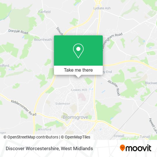 Discover Worcestershire map