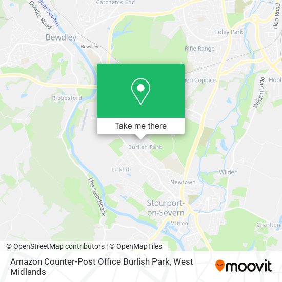 Amazon Counter-Post Office Burlish Park map