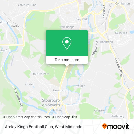 Areley Kings Football Club map