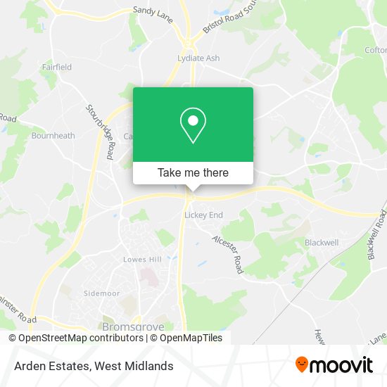Arden Estates map