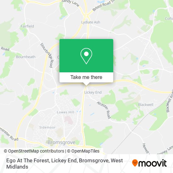 Ego At The Forest, Lickey End, Bromsgrove map