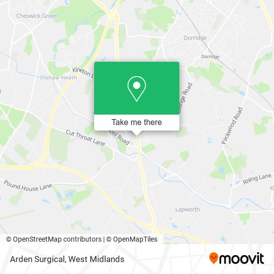 Arden Surgical map