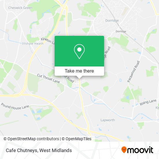 Cafe Chutneys map