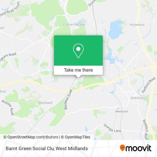 Barnt Green Social Clu map