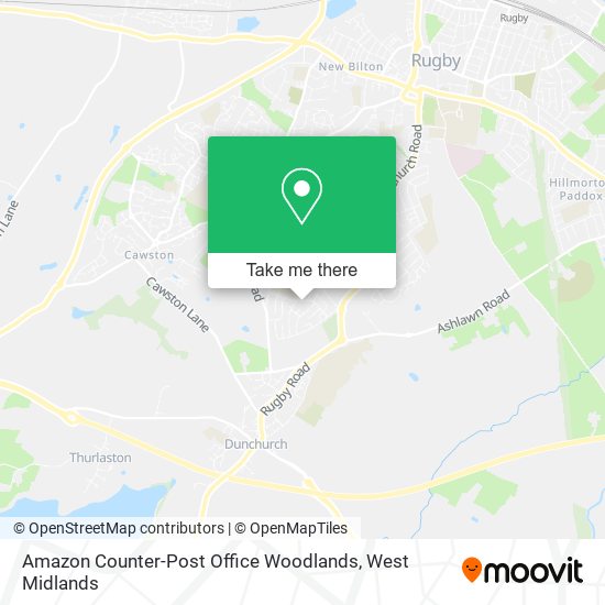 Amazon Counter-Post Office Woodlands map