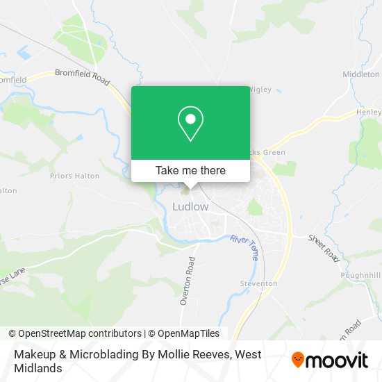 Makeup & Microblading By Mollie Reeves map