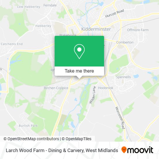 Larch Wood Farm - Dining & Carvery map