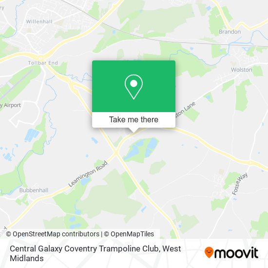 Central Galaxy Coventry Trampoline Club map