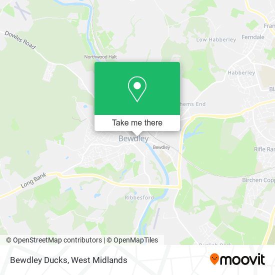 Bewdley Ducks map