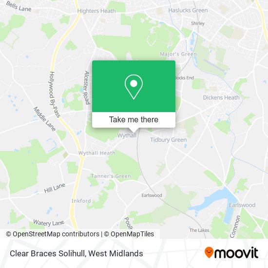 Clear Braces Solihull map