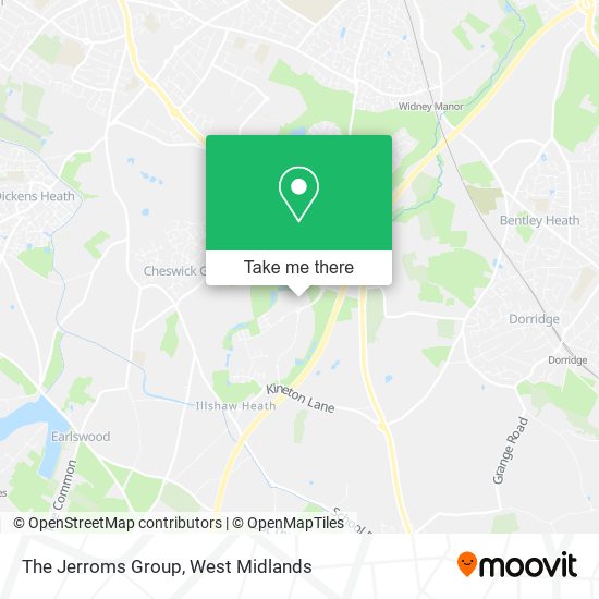 The Jerroms Group map