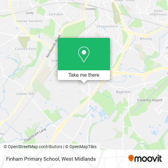 Finham Primary School map