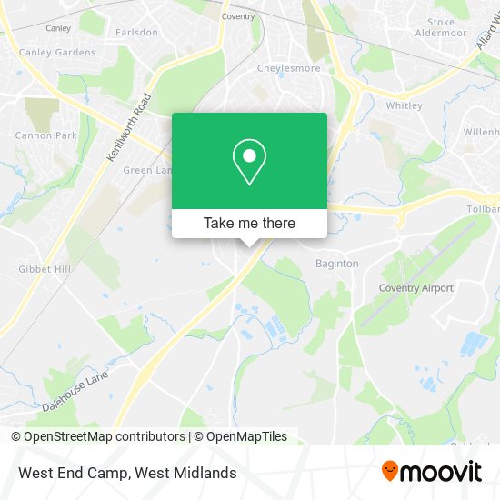 West End Camp map