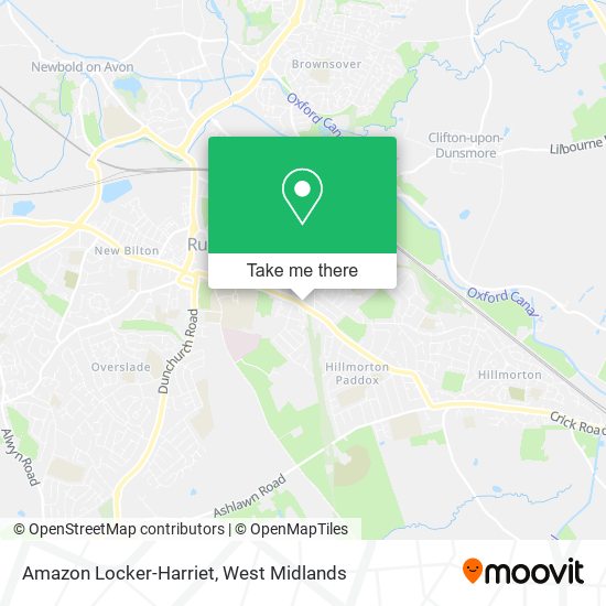 Amazon Locker-Harriet map