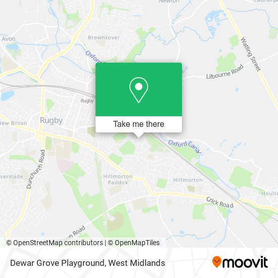 Dewar Grove Playground map
