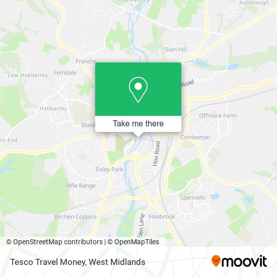 Tesco Travel Money map