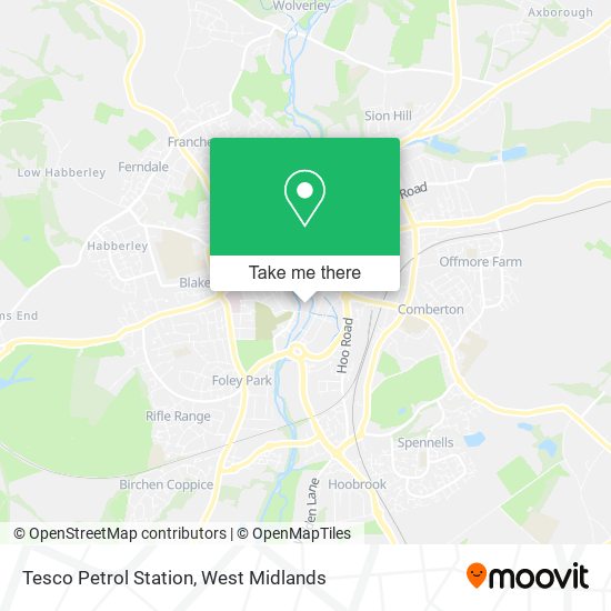 Tesco Petrol Station map