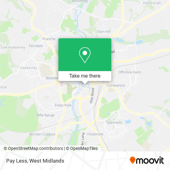 Pay Less map