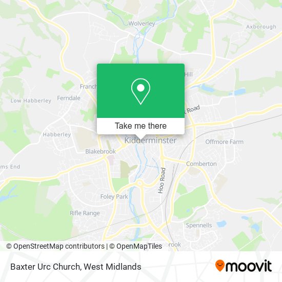 Baxter Urc Church map
