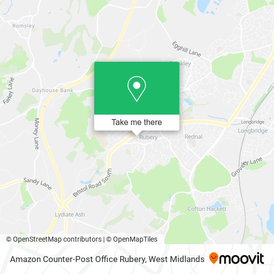 Amazon Counter-Post Office Rubery map