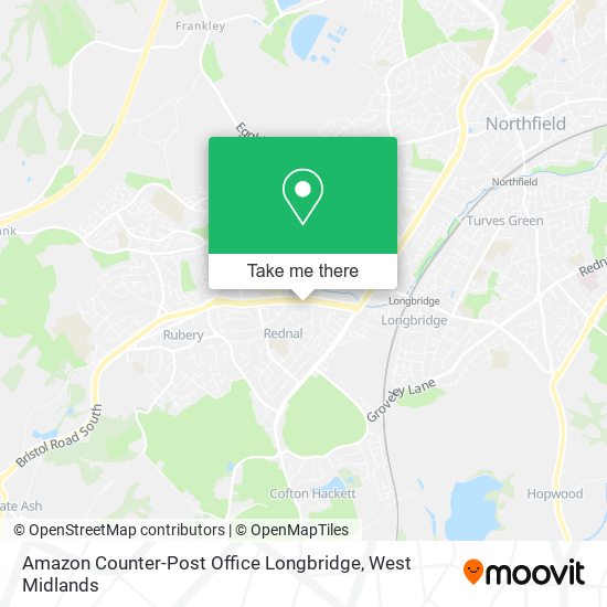 Amazon Counter-Post Office Longbridge map
