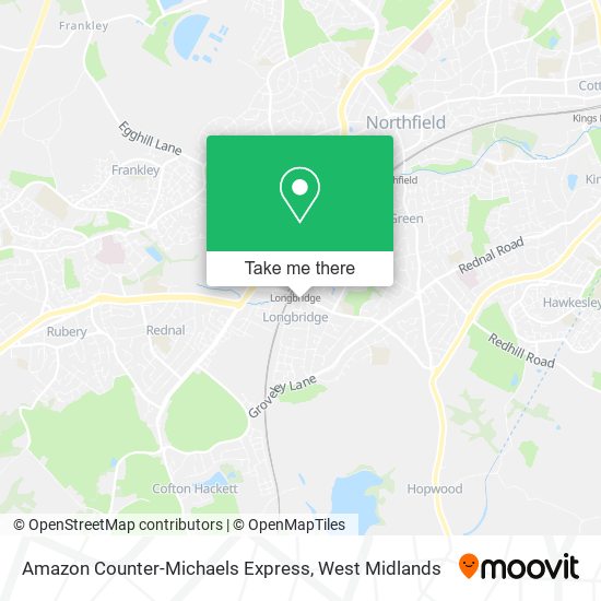 Amazon Counter-Michaels Express map