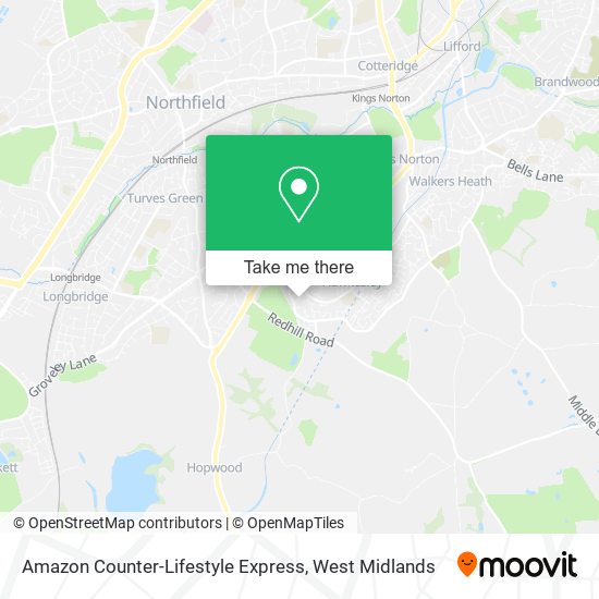 Amazon Counter-Lifestyle Express map