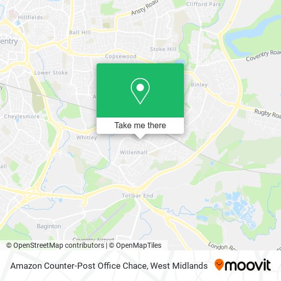 Amazon Counter-Post Office Chace map