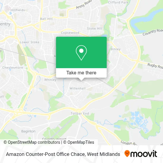 Amazon Counter-Post Office Chace map