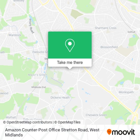 Amazon Counter-Post Office Stretton Road map