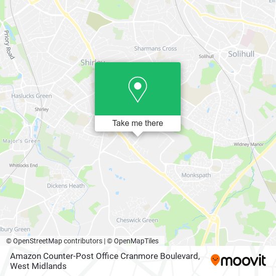 Amazon Counter-Post Office Cranmore Boulevard map