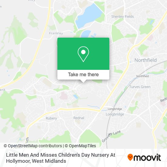 Little Men And Misses Children's Day Nursery At Hollymoor map