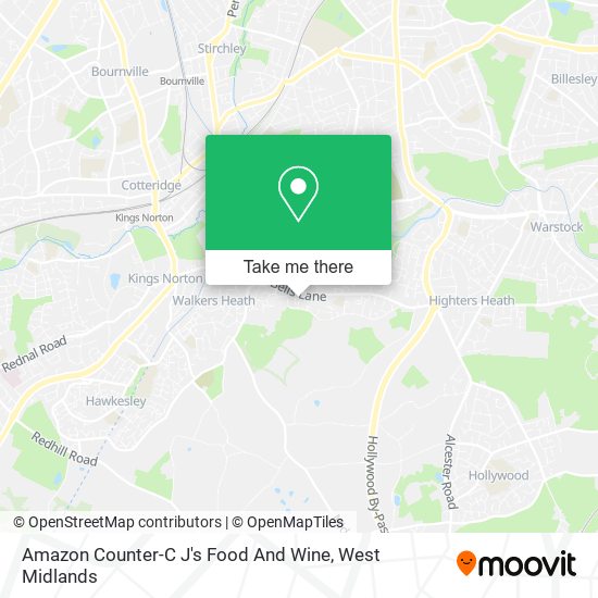 Amazon Counter-C J's Food And Wine map