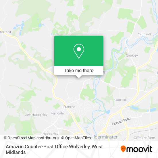 Amazon Counter-Post Office Wolverley map