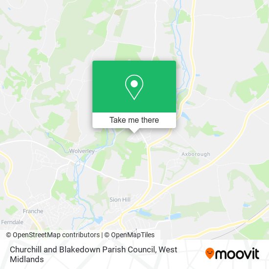 Churchill and Blakedown Parish Council map