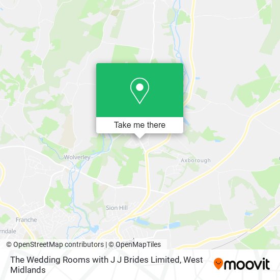 The Wedding Rooms with J J Brides Limited map