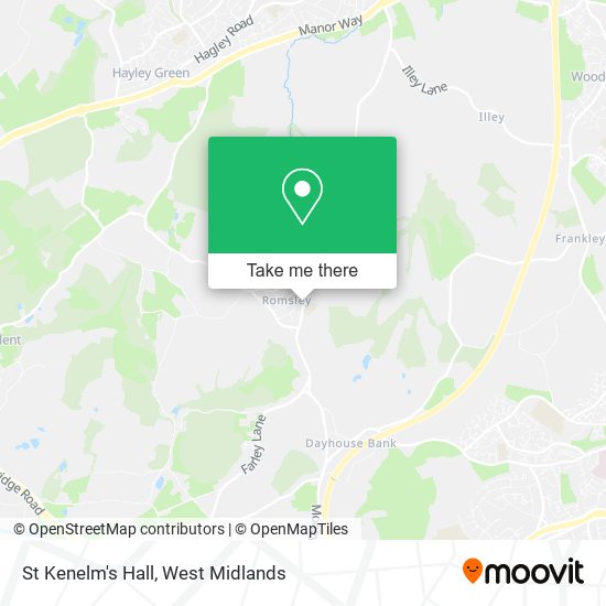 St Kenelm's Hall map