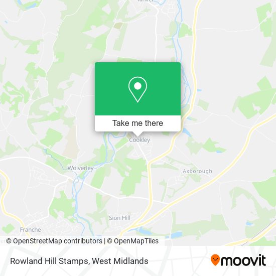 Rowland Hill Stamps map