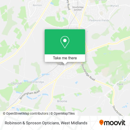 Robinson & Sproson Opticians map