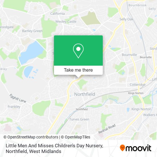 Little Men And Misses Children's Day Nursery, Northfield map