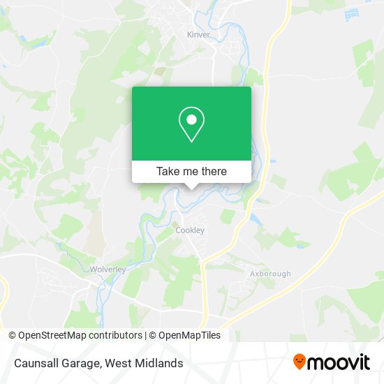 Caunsall Garage map