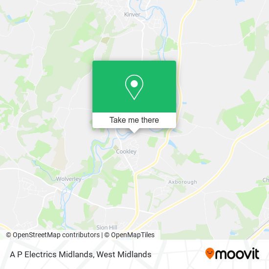 A P Electrics Midlands map