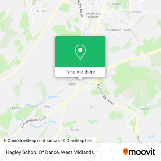 Hagley School Of Dance map